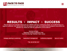Tablet Screenshot of face2facetraining.com